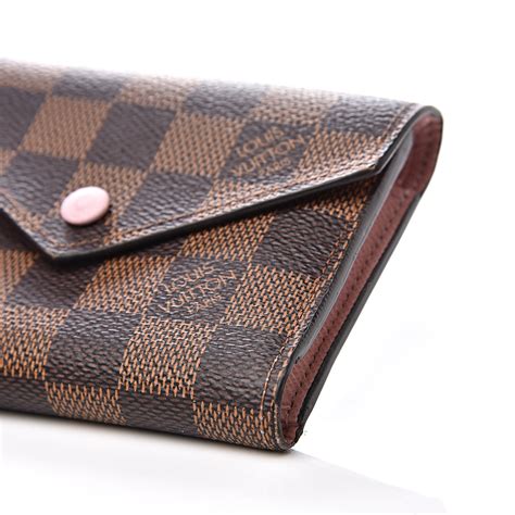 louis vuitton damier ebene rose ballerine|Damier Ebene canvas wallet.